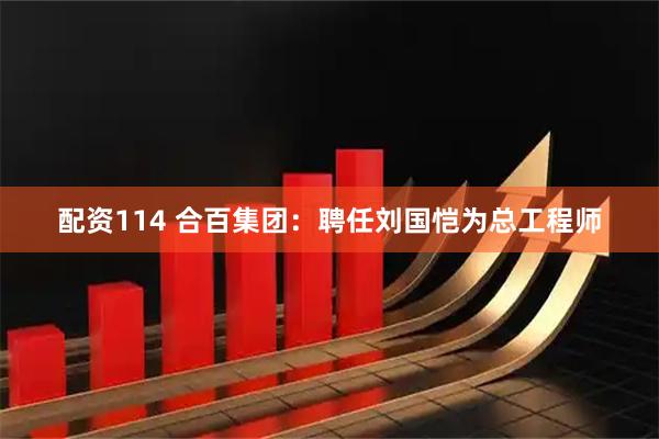 配资114 合百集团：聘任刘国恺为总工程师